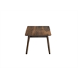 Bowery Hill Lamonte Walnut Coffee Table with Rectangular Top and Tapered Legs