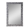 Bowery Hill Rectangular Mirrored Wall Decor with Faux Gem Frame