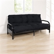 Bowery Hill Black Full Futon Mattress with Tufted Reversible Design