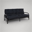 Bowery Hill Black Full Futon Mattress with Tufted Reversible Design