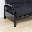 Bowery Hill Black Full Futon Mattress with Tufted Reversible Design