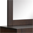 Bowery Hill Rectangular Bedroom Mirror with Wooden Frame in Walnut