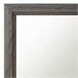 Bowery Hill Rectangular Wooden Frame Bedroom Mirror in Weathered Gray