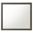 Bowery Hill Rectangular Wooden Frame Bedroom Mirror in Weathered Gray