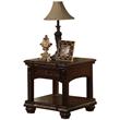 Bowery Hill Rectangular Wooden End Table with Bottom Shelf in Cherry