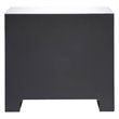 Bowery Hill 3-Drawer Glass Top Mirrored Console Table with Crystal Inserts