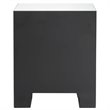 Bowery Hill 2-Drawer Mirrored Nightstand with Crystal Inserts