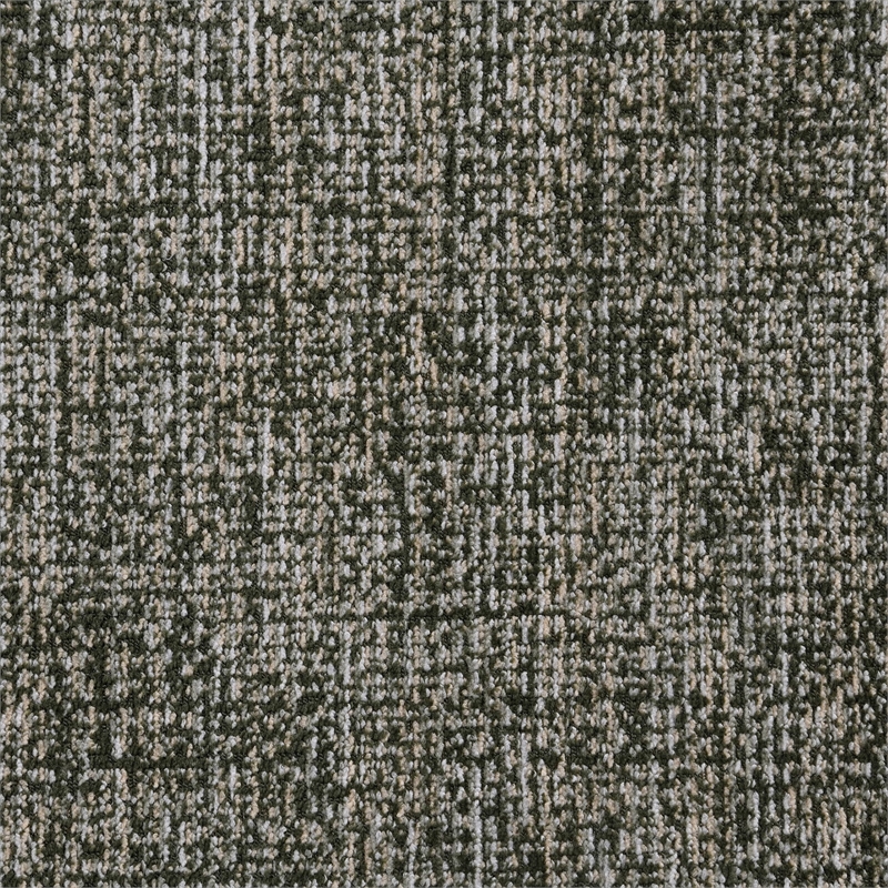 Bowery Hill Upholstered Sofa with 2 Pillows in Green Chenille