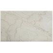 Bowery Hill Rectangular Marble Top Dining Table in White and Gray Oak