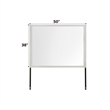 Bowery Hill Rectangular Wall Mirror with Upholstered Beige Linen Frame