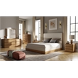 Bowery Hill Minimalist Rectangular Wall Mirror with Oak Frame