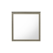 Bowery Hill Rectangular Wall Mirror with Beveled Edges in Weathered Gray
