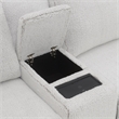 Bowery Hill Modular Console with Wireless Charging in Gray Sherpa