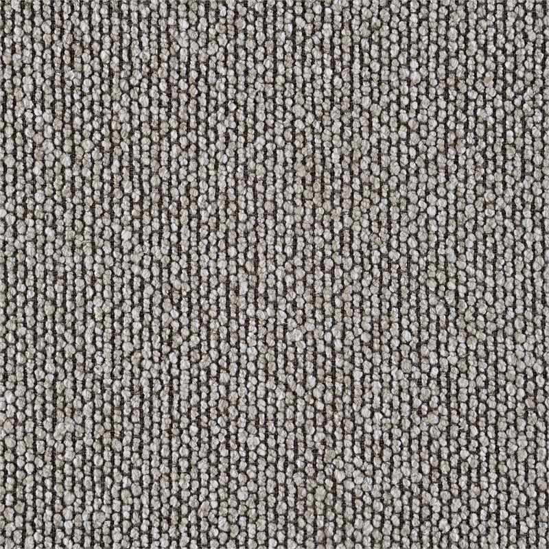 Bowery Hill Chenille Upholstered Sofa with 3 Pillows in Gray