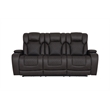 Bowery Hill Power Motion Reclining Sofa in Dark Gray Microfiber