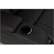 Bowery Hill Power Motion Reclining Sofa in Dark Gray Microfiber