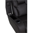 Bowery Hill Power Motion Reclining Sofa in Dark Gray Microfiber