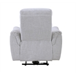 Bowery Hill Power Motion Recliner with USB Port in Gray Chenille