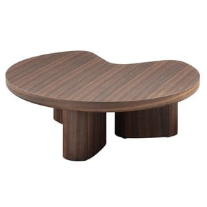 Bowery Hill Coffee Table in Smoked Oak and Light Gray High Gloss