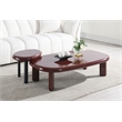 Bowery Hill End Table with Cylindrical Legs in Red High Gloss