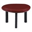 Bowery Hill End Table with Cylindrical Legs in Red High Gloss