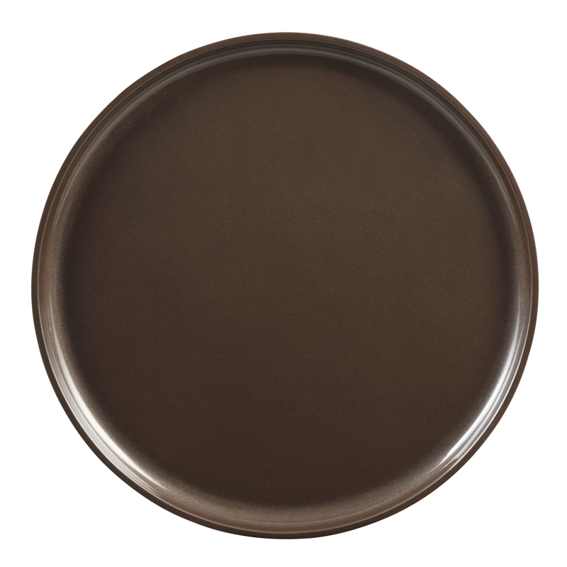 Bowery Hill End Table with Tray Edge in Dark Blond and Smoked Oak