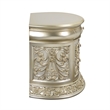 Bowery Hill Rococo Nightstand with Felt-Lined Drawers in Antique Gold