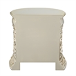 Bowery Hill Rococo Nightstand with Felt-Lined Drawers in Antique Gold