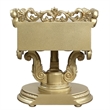 Bowery Hill Rococo Nightstand with Felt-Lined Drawers in Gold