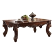 Bowery Hill Rectangular Coffee Table with Queen Anne Legs in Cherry