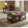 Bowery Hill Coffee Table with Lift Top and Bottom Shelf in Walnut
