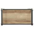 Bowery Hill 5-Tier Rectangular Bookshelf in Antique Oak and Sandy Gray