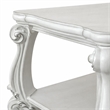 Bowery Hill Square End Table with Scrolled Legs and Lower Shelf