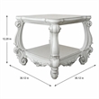 Bowery Hill Square End Table with Scrolled Legs and Lower Shelf