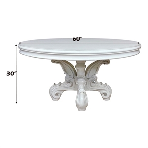 Bowery Hill Round Pedestal Dining Table with Decorative Base