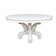 Bowery Hill Round Pedestal Dining Table with Decorative Base