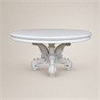 Bowery Hill Round Pedestal Dining Table with Decorative Base