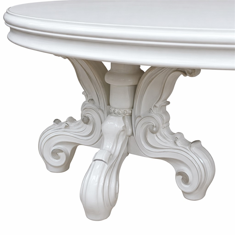Bowery Hill Round Pedestal Dining Table with Decorative Base