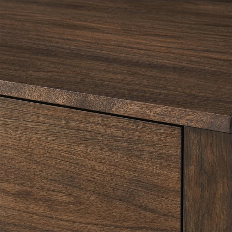 Bowery Hill 6-Drawer Dresser in Oak Wood Finish