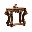 Bowery Hill Rectangular End Table with Bottom Shelf in Cherry Finish