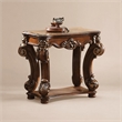 Bowery Hill Rectangular End Table with Bottom Shelf in Cherry Finish