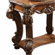Bowery Hill Rectangular End Table with Bottom Shelf in Cherry Finish