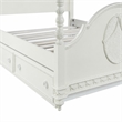 Bowery Hill Transitional Full Poster Bed in Ivory Finish