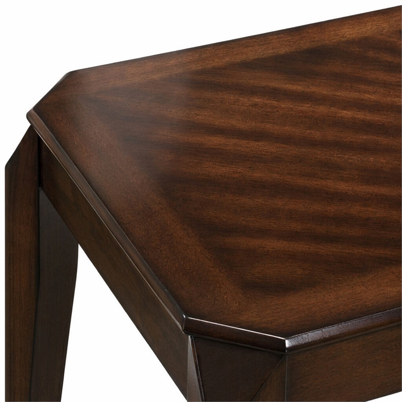 Bowery Hill 3-Piece Wooden Coffee Table Set in Walnut Finish