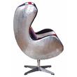 Bowery Hill Fabric Swivel Accent Chair with England Flag Pattern