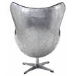 Bowery Hill Fabric Swivel Accent Chair with England Flag Pattern