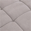 Bowery Hill Modular L-Shaped Sectional Sofa in Gray Linen Fabric