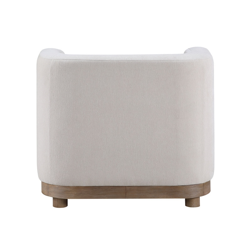 Bowery Hill Duncan Chair in Beige Chenille