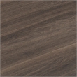 Bowery Hill Rectangular Coffee Table in Walnut and Brushed Nickel Finish