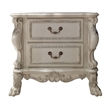 Bowery Hill 2-Drawer Rectangular Wooden Nightstand in Bone White Finish